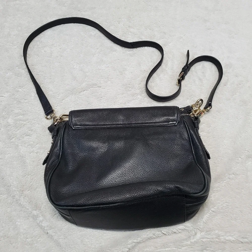 Kate Spade Black Leather Purse Crossbody Bag  Classic Luxury Minimalist Timeless